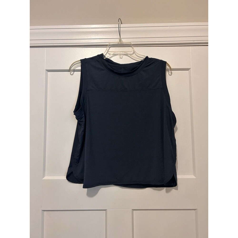Zyia Active Heathered Navy Fierce Muscle Tank Women's Plus Size 2XL Activewear